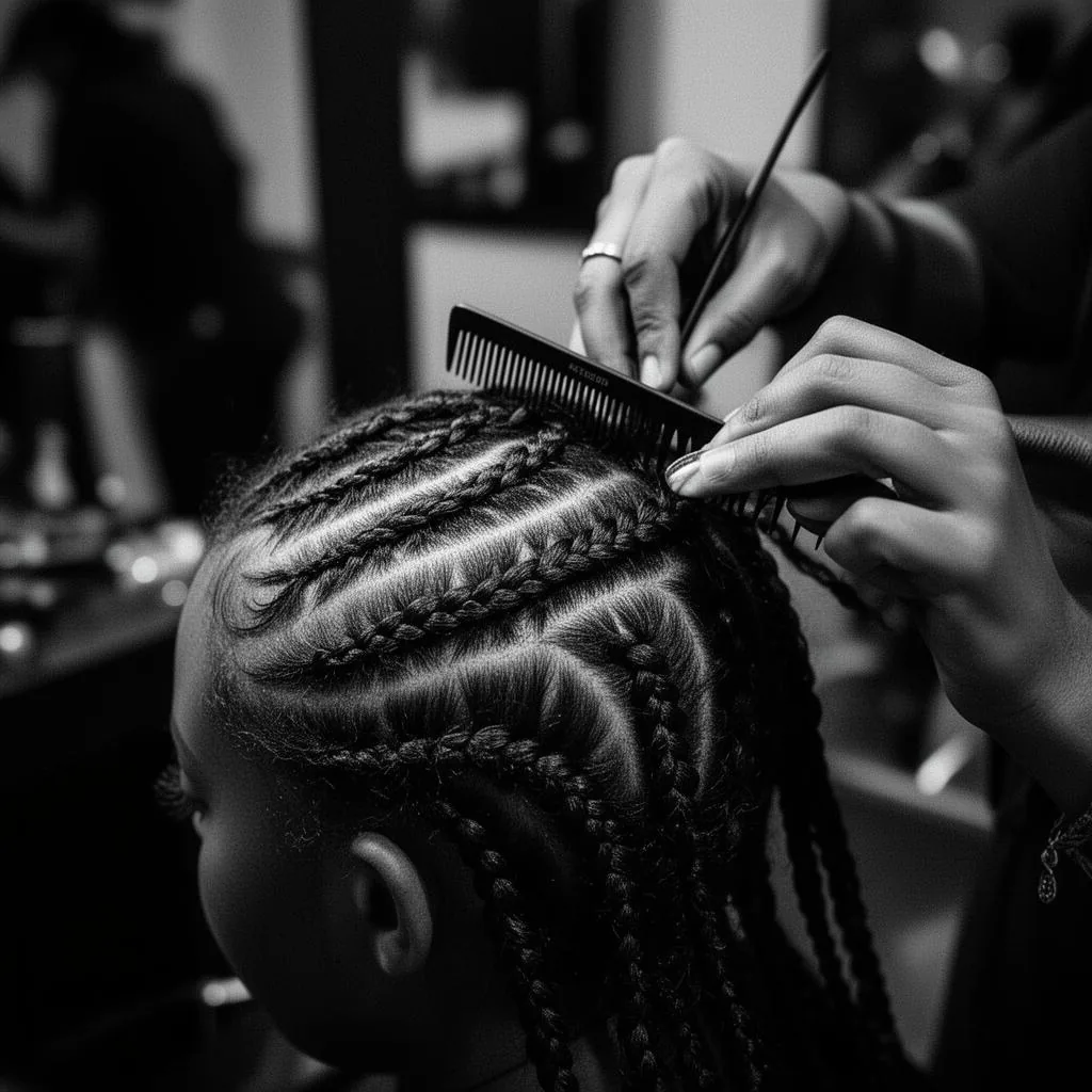 Knotless Braids at Texture Barbershop — Braids & Locs